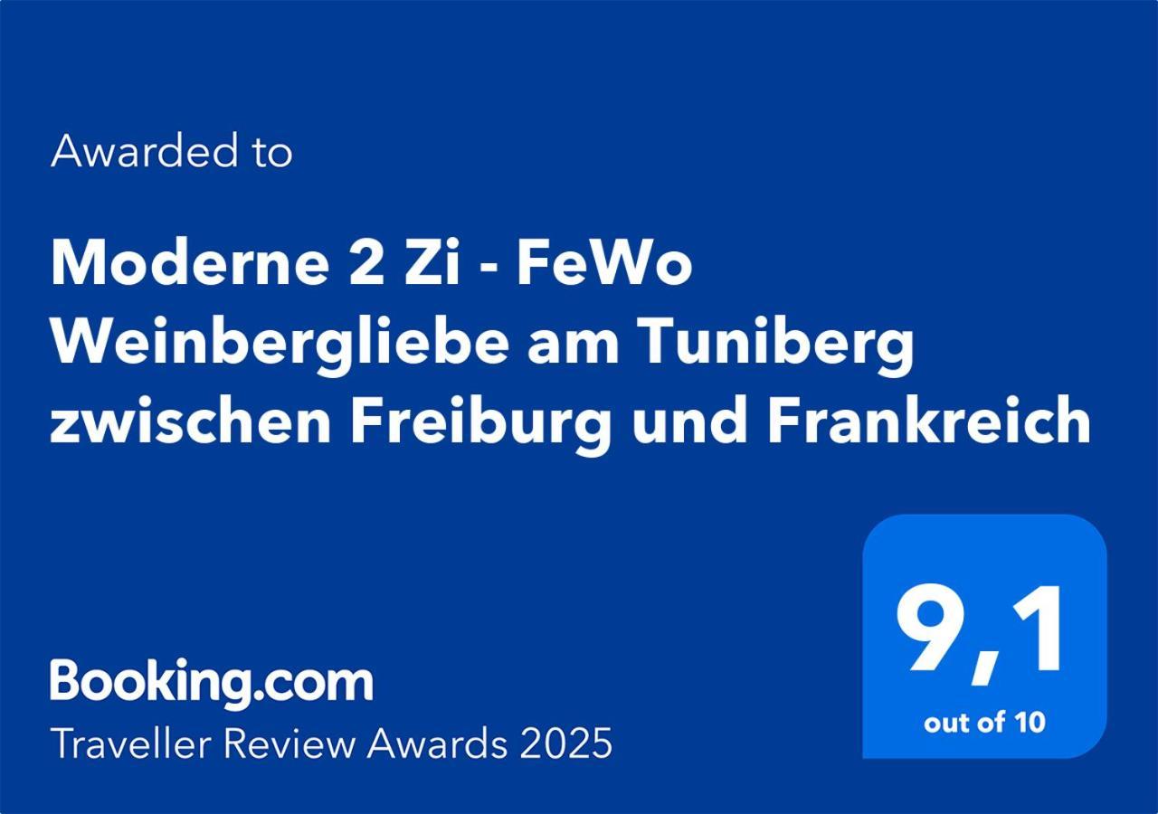 Moderne 2 Zi - Fewo Weinbergliebe Am Tuniberg Zwischen Freiburg Und Frankreich Merdingen Exterior foto